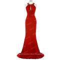 Starzz 2016 nuevo sin mangas con espalda elegante vestido largo rojo formal ST000089-2